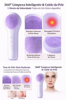 Escova Facial Sônica de Silicone – Limpeza Profunda e Pele Radiante em 3 Minutos!