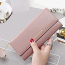 Carteira Feminina Longa em Couro PU – Multifuncional com Porta-Cartões e Clutch Elegante