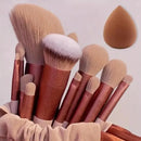 Kit Profissional de Pincéis de Maquiagem 13 peças