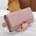 Carteira Feminina Longa em Couro PU – Multifuncional com Porta-Cartões e Clutch Elegante