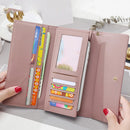 Carteira Feminina Longa em Couro PU – Multifuncional com Porta-Cartões e Clutch Elegante