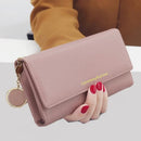 Carteira Feminina Longa em Couro PU – Multifuncional com Porta-Cartões e Clutch Elegante