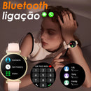Relógio Inteligente Feminino Ella 2 Aurafit – Faz e Atende Chamadas | Monitor de Saúde | Tela AMOLED