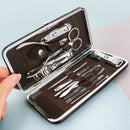 Kit Profissional de Manicure e Pedicure – 12 Peças em Aço Inoxidável