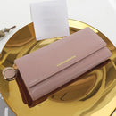 Carteira Feminina Longa em Couro PU – Multifuncional com Porta-Cartões e Clutch Elegante